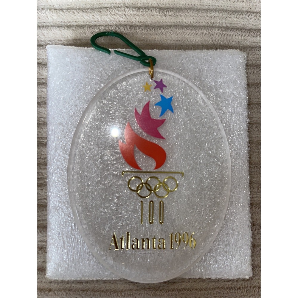Hallmark 1996 Keepsake Ornament Olympic Spirit Atlanta Torch Flame Logo Vintage